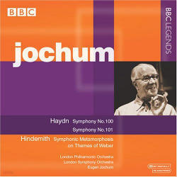 [미개봉] Eugen Jochum / 하이든 : 교향곡 100번 '군대', 101번 '시계' 힌데미트 : 교향적 메타모르포시스 (Haydn : Symphony No.100 'Military', No.101 'The Clock', Hindemith : Symphonic Metamorphosis) (수입/