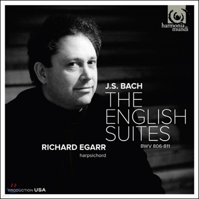 Richard Egarr 바흐: 영국 모음곡 [하프시코드 연주반] (Bach: English Suites Nos. 1-6, BWV806-811)