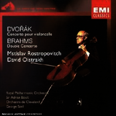 드보르작: 첼로 협주곡, 브람스: 바이올린과 첼로를 위한 이중 협주곡 (Dvorak: Cello Concerto Op.104, Brahms: Double Concerto Op.102)(CD) - Mstislav Rostropovitch