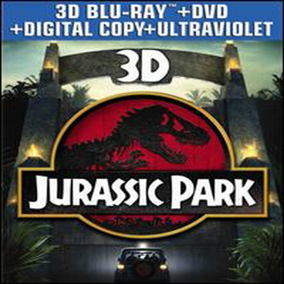 Jurassic Park 3D (  3D) (ѱ۹ڸ)(3D Blu-ray+Blu-ray+DVD+Digital Copy+UltraViolet) (1993)