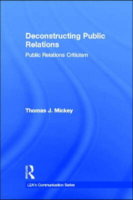 Deconstructing Public Relations: Public Relations Criticism