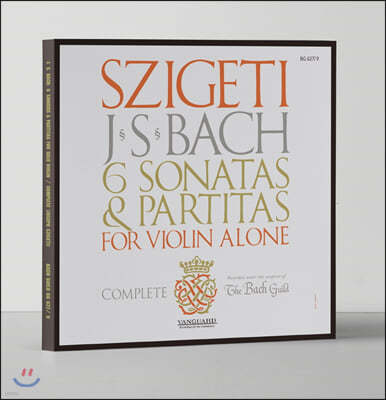 Joseph Szigeti 바흐: 무반주 바이올린을 위한 소나타와 파르티타 전곡집 - 요제프 시게티 [3LP]