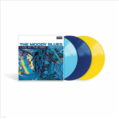 Moody Blues - Live At The BBC: 1967-1970 (Numbered Limited)(Gatefold)(Light Blue/Dark Blue/Yellow 3LP)