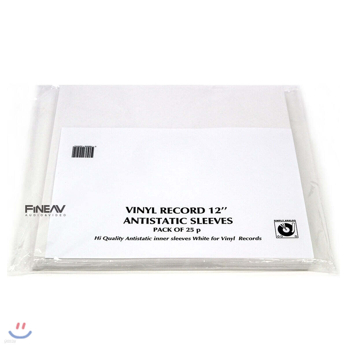 심플리 아날로그 정전기방지 내부 12인치 LP 슬리브 [화이트] (Simply Analog Antistatic Inner Sleeves White)