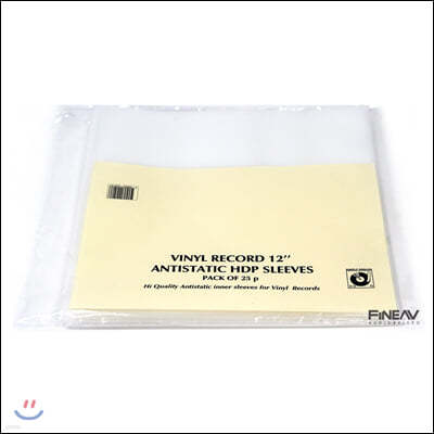 심플리 아날로그 정전기방지 내부 슬리브 LP 12인치 [HDP] (Simply Analog HDP Antistatic Inner Sleeves Vinyl)
