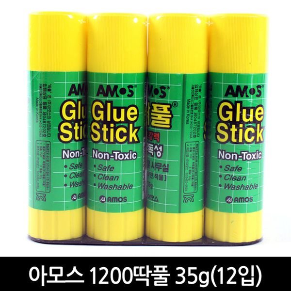 아모스 딱풀 35g 1갑 12입