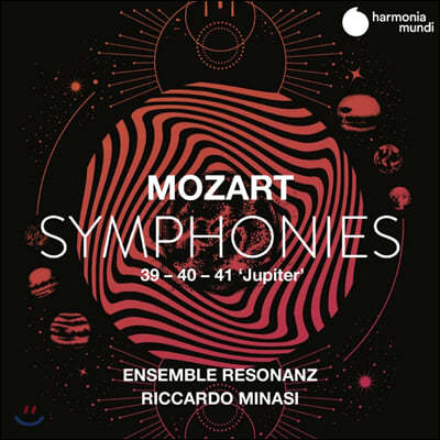 Riccardo Minasi / Resonanz Ʈ:  39-41 (Mozart: Symphonies K543, 550, 551)