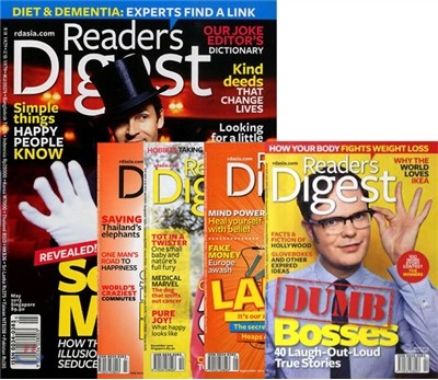 Reader's Digest Asia (월간) : 2013년 4월 + 2013년 5월 + 2012년 7월 + 2012년 9월 + 2012년 12월