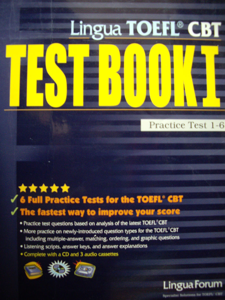 Lingua TOEFL CBT Test Book 1 : Practice Test 1-6