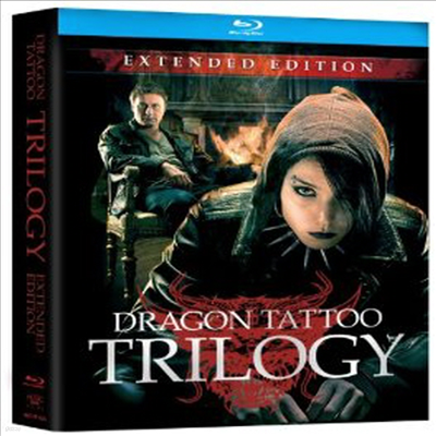 Dragon Tattoo Trilogy: Extended Edition (巹 Ÿ Ȯ Ʈ) (ѱ۹ڸ)(4Blu-ray) (2011)
