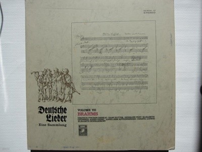 LP(수입) Deautche Lieder - Eine Sammlung 독일가곡 대전집 7권 브람스편 - 피셔 디스카우/호터/루드비히/프라이 외(Box 4LP)