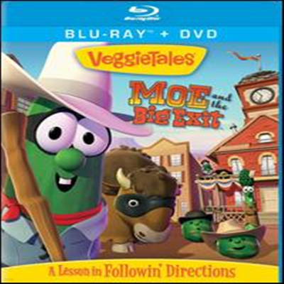 Veggie Tales: Moe & the Big Exit (ä ̾߱: 𿡿 ū ⱸ) (ѱ۹ڸ)(Blu-ray+DVD) (2013)