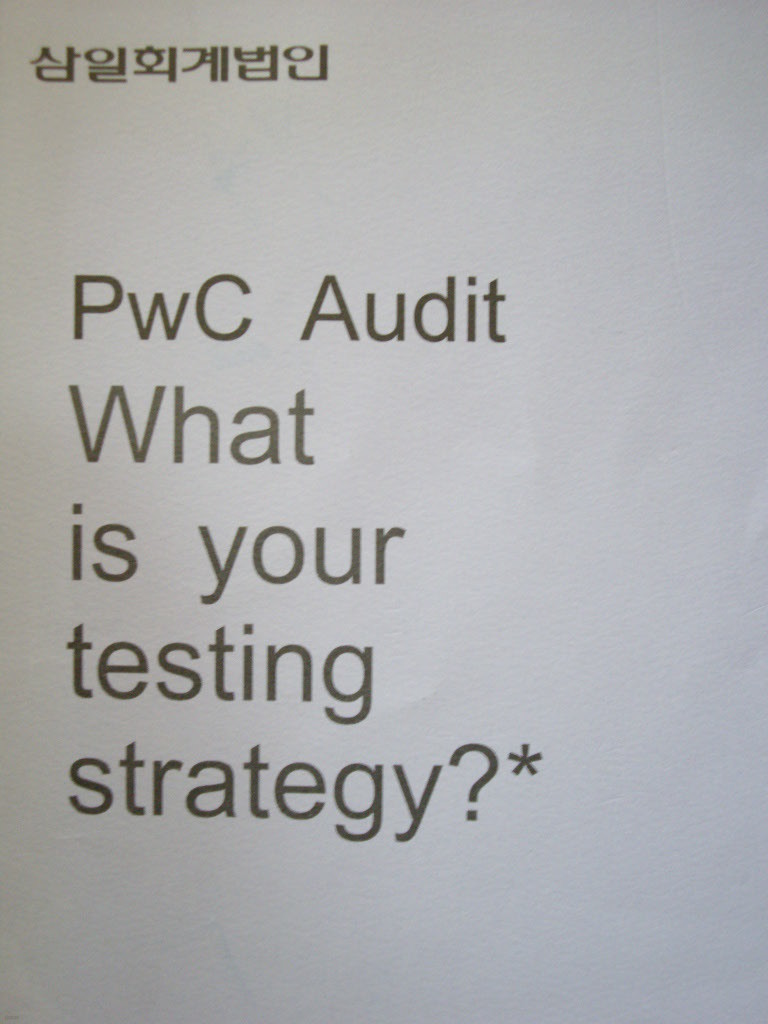 PwC Audit What is your testing strategy?