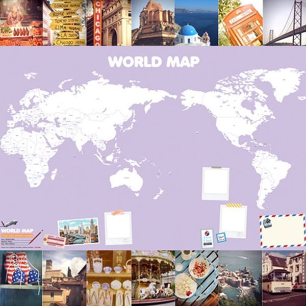 만들기공예 나의 World map(세계지도)