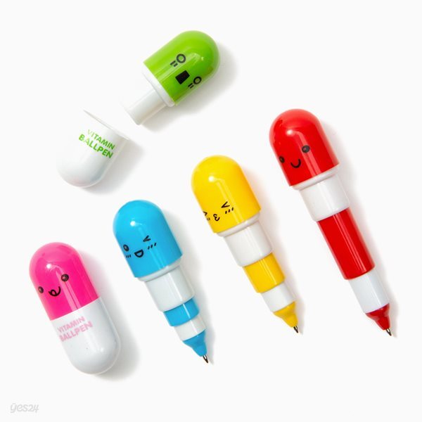 귀여운 비타민 알약볼펜