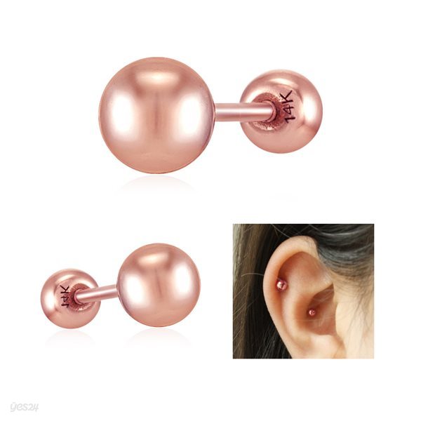 [NeeGee]14K PINK GOLD 피어싱_FET_56_4mm