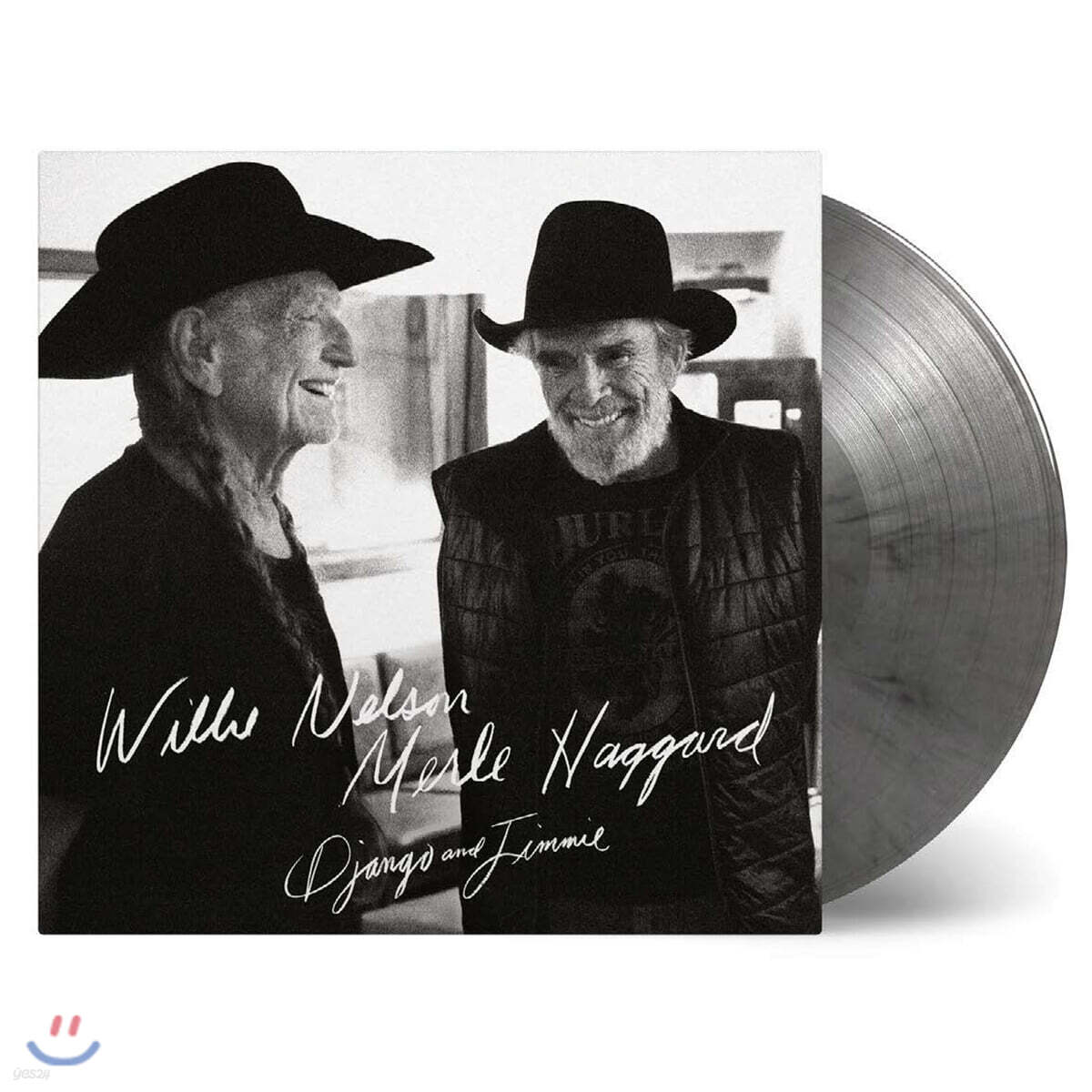 Willie Nelson & Merle Haggard (윌리 넬슨 & 멀 해거드) - Django and Jimmie [블랙 & 실버 마블 컬러 2LP]