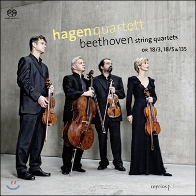 Hagen Quartett 亥:   3, 5, 16 (Beethoven: String Quartets Op.18-3, 18-5, 135)