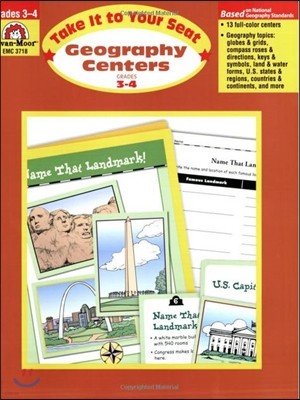 Geography Centers, Grades 3-4 (Take It to Your Seat)