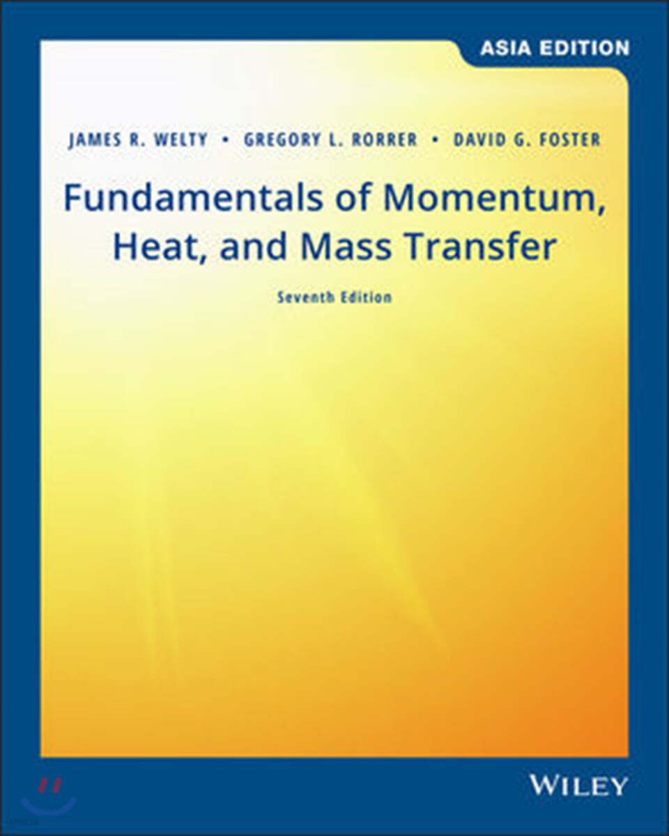 Fundamentals of Momentum Heat &amp; Mass Transfer, 7/E