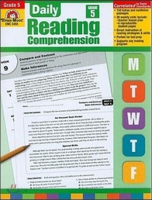 Daily Reading Comprenesion, Grade 5 : Teacher's Edition