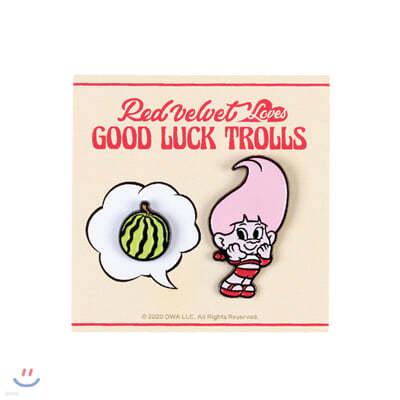 座(Red Velvet Loves GOOD LUCK TROLLS) - BADGE SET [Irene Troll]