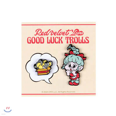 座(Red Velvet Loves GOOD LUCK TROLLS) - BADGE SET [Wendy Troll]