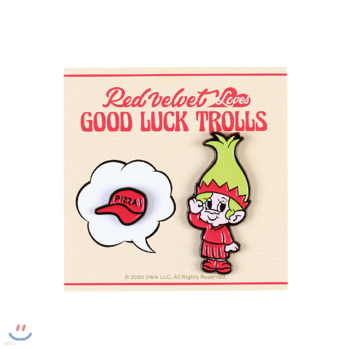 레드벨벳(Red Velvet Loves GOOD LUCK TROLLS) - BADGE SET [Joy Troll]