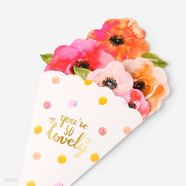 러블리 꽃다발 카드