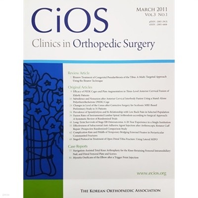 CiOS : Clinics in Orthopedic Surgery MARCH 2011 VOL.3 NO.1