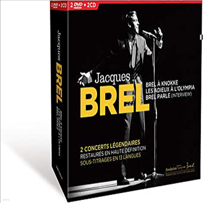 Jacques Brel - En Concert (2CD+2DVD Boxset)