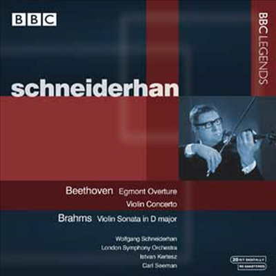 베토벤 : 바이올린 협주곡, 에그몬트 서곡, 브람스 : 바이올린 소나타 3번 (Beethoven : Violin Concerto Op.61, Egmont Overture Op..83, Brahms : Violin Sonata Op.108)(CD) - Wolfgang Schneiderhan