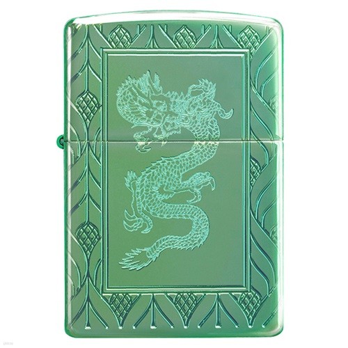 ZIPPO  49054 Armor® High Polish Green Elegant Dragon