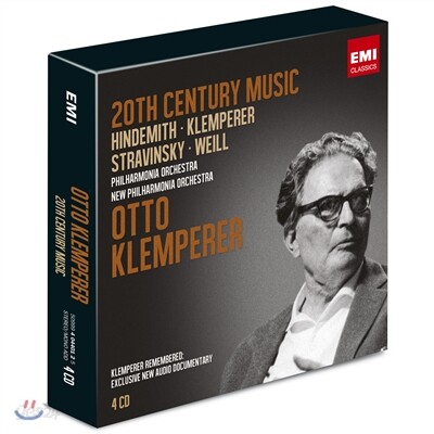 Otto Klemperer 파울 힌데미트 / 이고르 스트라빈스키 / 쿠르트 바일 / 오토 클렘페러 (20th Century Music: Hindemith, Klemperer, Stravinsky & Weill)