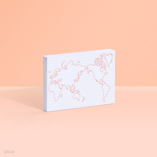 [예스24배송][모트모트] 스티키 노트 - 세계지도