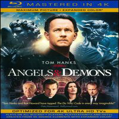Angels & Demons (õ Ǹ) (Mastered in 4K)(ѱ۹ڸ)(Single-Disc Blu-ray+Ultra Violet Digital Copy) (2009)