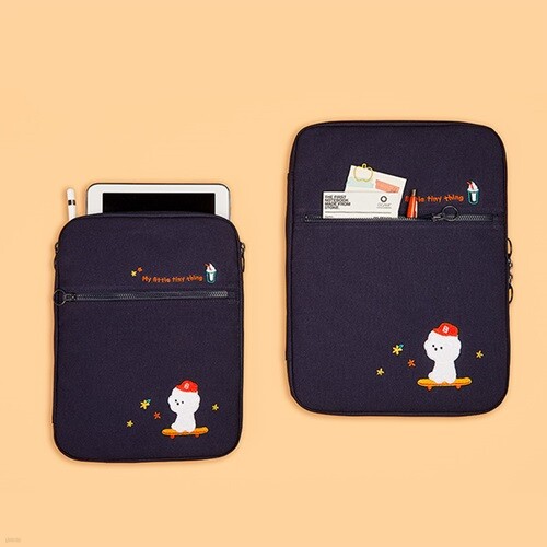 노트북 파우치 포켓 오거나이저_부클 비숑 (아이패드, 13)