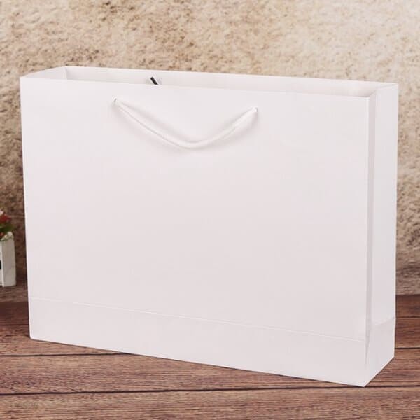 무지 가로형 쇼핑백(화이트)(28x20cm)/종이쇼핑백
