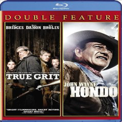 True Grit / Hondo Double Feature ( ׷̺: Ʈ ׸ / ȥ) (ѱ۹ڸ)(Blu-ray) (2010)