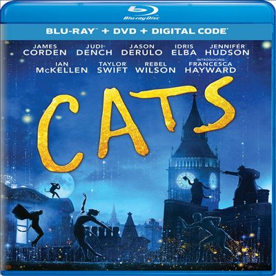 Cats (2019) (Ĺ) (ѱ۹ڸ)(Blu-ray+DVD)