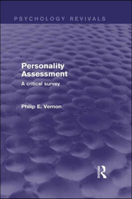 Personality Assessment (Psychology Revivals)