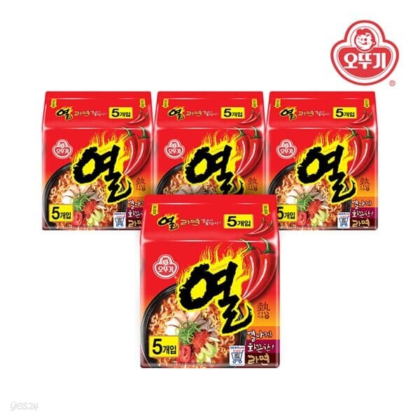 오뚜기 열라면 멀티팩 (120gx5) x 4개