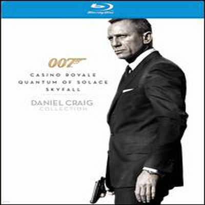 Daniel Craig 007 Collection: Casino Royale/Quantum Of Solace/Skyfall (ٴϿ ũ̱ 007 ݷ) (ѱ۹ڸ)(3Blu-ray) (2013)