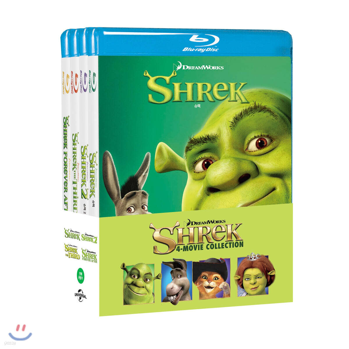 슈렉 4-Movie 콜렉션 (4Disc 한정수량) : 블루레이