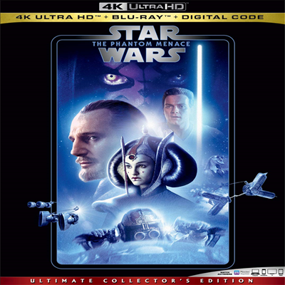 Star Wars: Phantom Menace (Ÿ: Ǽҵ 1 -  ʴ ) (4K Ultra HD+Blu-ray)(ѱ۹ڸ)