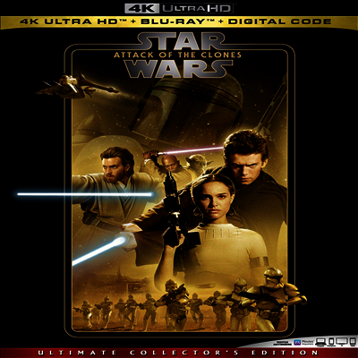 Star Wars: Attack Of The Clones (스타워즈 에피소드 2 - 클론의 습격) (4K Ultra HD+Blu-ray)(한글무자막)