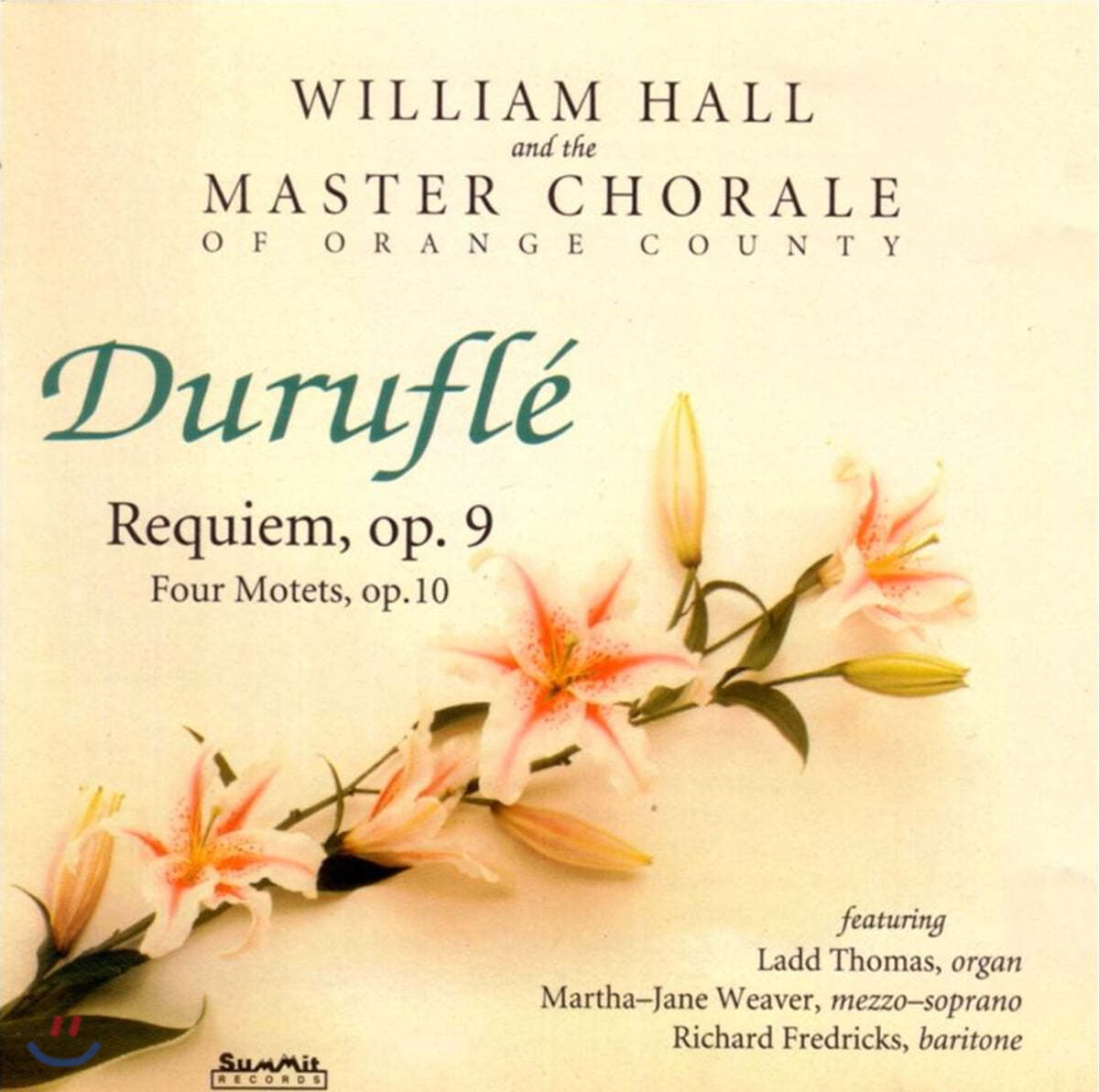 William Hall 뒤뤼플레: 레퀴엠, 모데트 (Durufle: Requiem &amp; Motets)