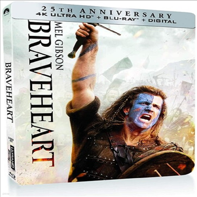 Braveheart (극̺Ʈ) (25th Anniversary Edition)(Steelbook)(4K Ultra HD+Blu-ray)(ѱ۹ڸ)