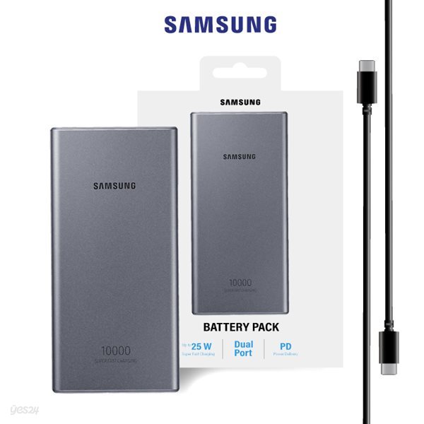 삼성정품 PD배터리팩 10000mAh(25W)/C to C/ EB-P3300X