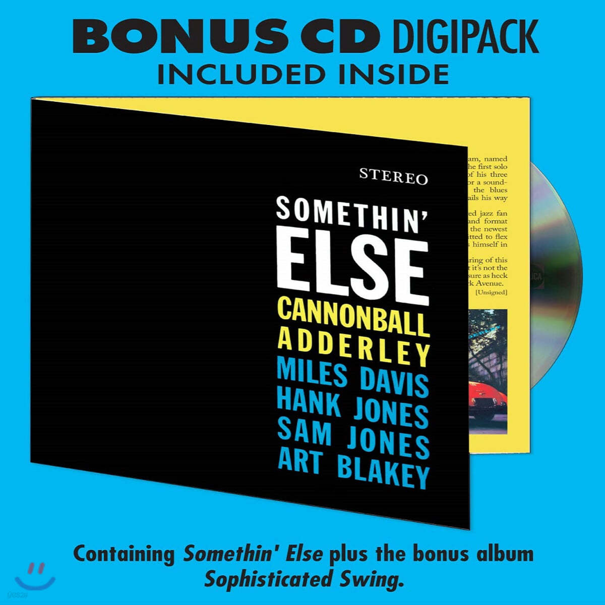 Cannonball Adderley (캐논볼 애덜리) - Somethin&#39; Else [LP+CD]